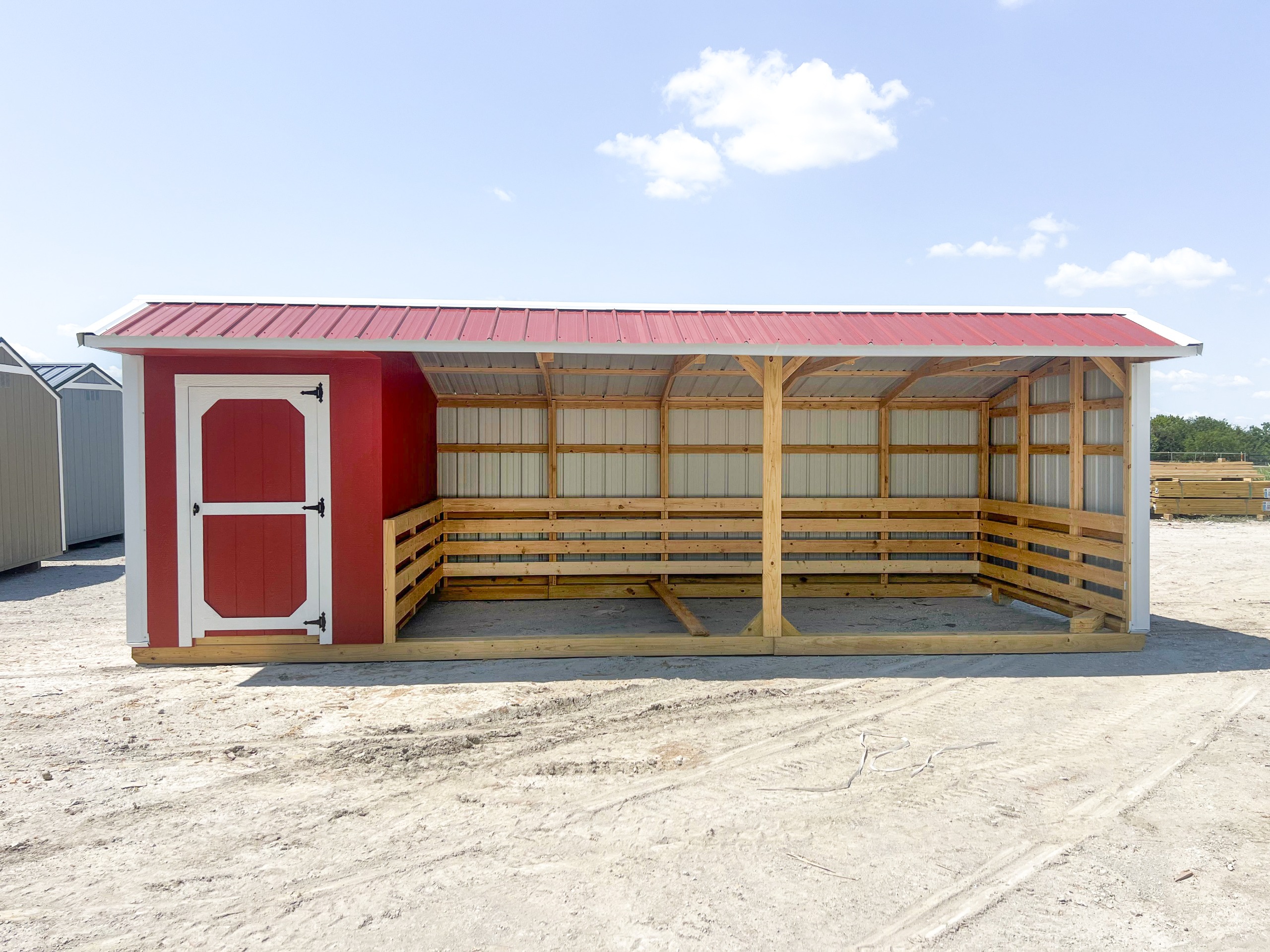 Rear view of the building